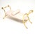 Vintage French Brass Bench, 1970s For Sale - Image 4 of 10