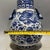 Mid 20th Century Mid 20th Century Blue and White Porcelain Deer-Head Handle Vase, Dragon & Interlocking Lotus Hu Vase For Sale - Image 5 of 8