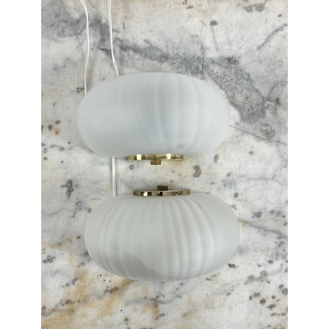 Mid-Century Modern Shell Wall Lamps in Murano Glass and Brass from Veluce, 1960s, Set of 2 For Sale - Image 18 of 18