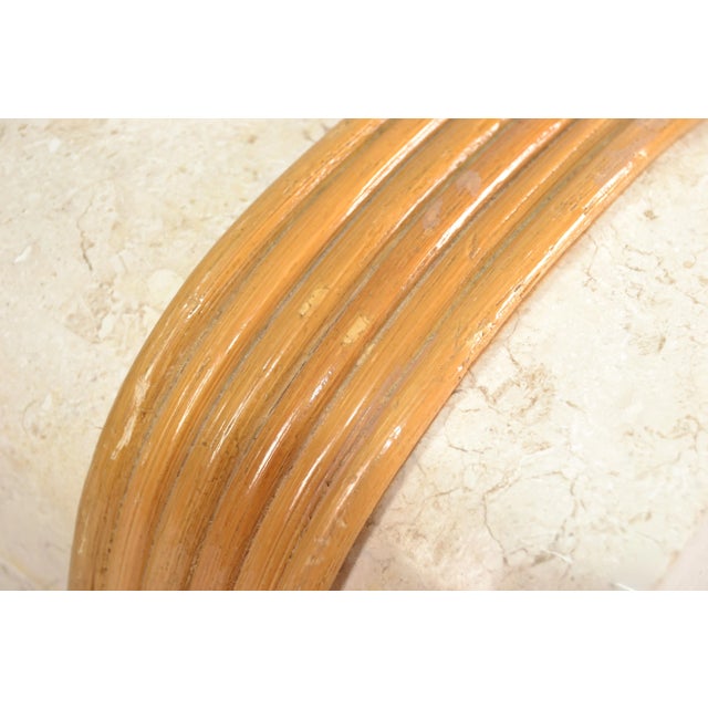 Wood Renoir Designs Marble Soapstone Bamboo Hollywood Regency Box For Sale - Image 7 of 12