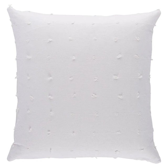 This pillow features Teton with a knife edge finish. Woven in India, Teton is a rustic, all-cotton variation of a fil-...
