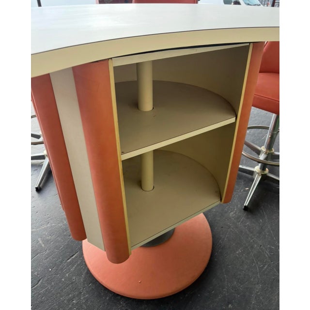Peach Mid Century Space Age Chromcraft Bar For Sale - Image 8 of 16