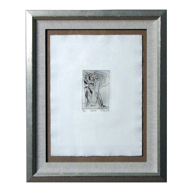 Modern Stanley Hayter Etching W/Archival Frame For Sale