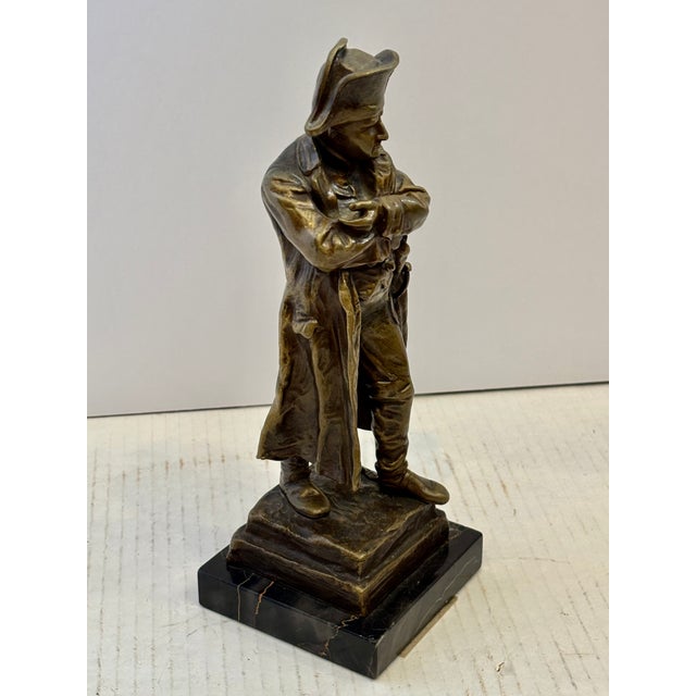 Late 19th Century Fine 19th Century Bronze Figure of Napoleon Signed O. Hertel For Sale - Image 5 of 13