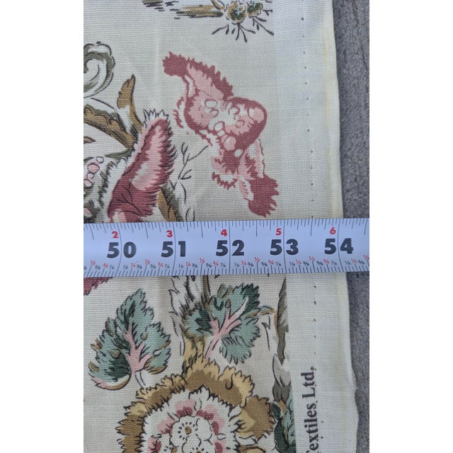 Chinoiserie Toile Fabric 1.27 Yards For Sale - Image 11 of 14