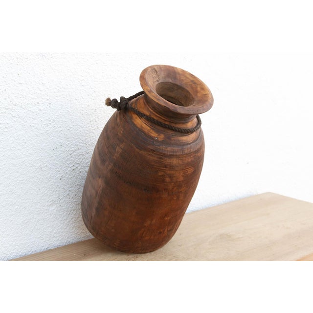 17" Tall Wabi-Sabi Wooden Pot For Sale In Los Angeles - Image 6 of 7