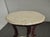 White Pair of Vintage Victorian Style Two Tier Marble Top Side Tables ~ Accent Tables For Sale - Image 8 of 17