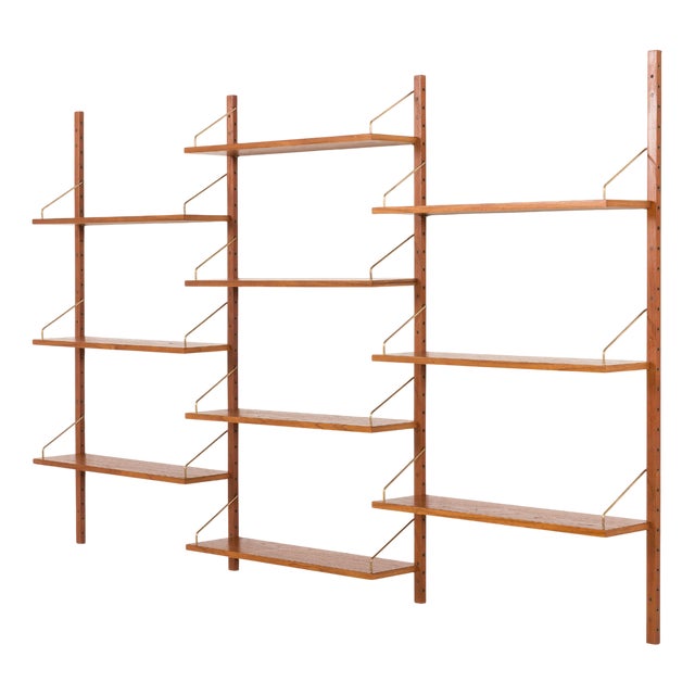 Mid-Century Danish Teak Shelving Unit, 1970s For Sale