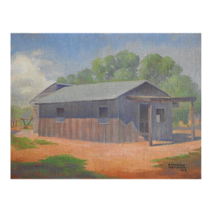1927 Edward Harker Old Barn Painting