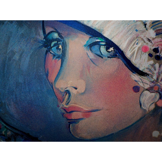 Imai Sachiko, Portrait au chapeau, Lithograph For Sale - Image 6 of 8