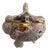 Capodimonte Vintage Bernini Footed Porcelain Bowl Gilded With Cherubs For Sale