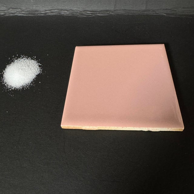 Vintage Daltile “Wild Rose” Pink Wall Tile- 5 Pieces For Sale - Image 4 of 9