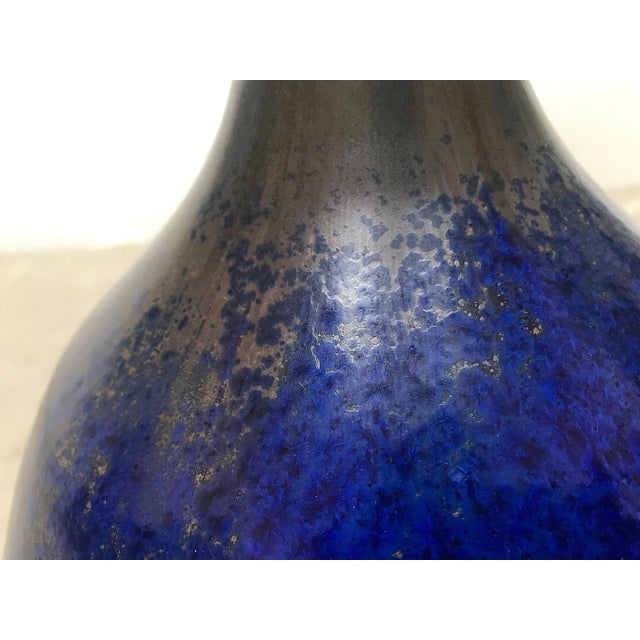 Large German Glazed Ceramic Table Lamp from Krösselbach, 1960s For Sale - Image 6 of 16