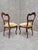 Late 19th Century Antique French Victorian Carved Mahogany Accent Side Chairs - Pair For Sale - Image 5 of 6