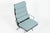 Pair of Eames Soft Pad Recliners for Herman Miller, Blue Gray Aluminum Group Lounge Chairs For Sale - Image 10 of 17