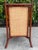 Black Vintage Palecek Hand-Painted Bamboo Accent Cabinet With Grasscloth Panels For Sale - Image 8 of 13