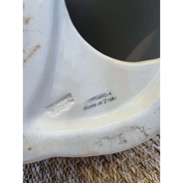 Mid 20th Century Italian Handcrafted Ceramic Dog Sculpture For Sale - Image 5 of 5