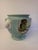 1970s Aqua Jardiniere or Planter With Pastoral Landscape Scenes For Sale - Image 5 of 9