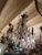 French Four Light Chandelier With Cut Crystal Prisms For Sale - Image 11 of 12