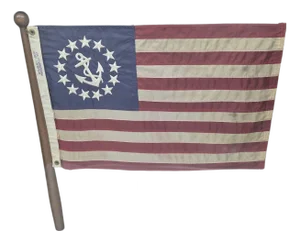 United States Yacht Ensign Flag in Shadowbox Frame
