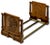 Unusual Antique 1910s Cast Iron American Indian Motif Telescoping Adjustable Size Bookend Rack With Nice Original Paint For Sale - Image 13 of 18