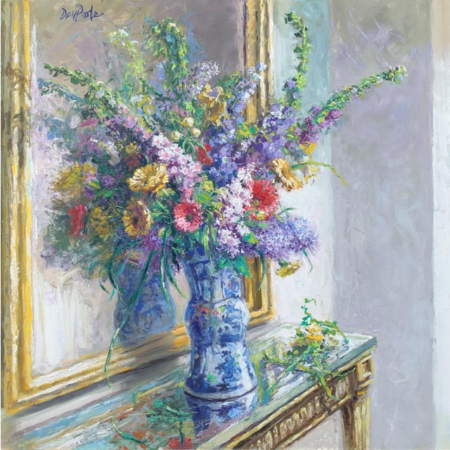 Contemporary American Impressionist Still Life Painting Signed Dan Poole, Circa 1970 For Sale - Image 3 of 8