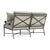 Not Yet Made - Made To Order Brown Jordan Venetian Loveseat, Textured Pewter frame with Fusion Meadow fabric For Sale - Image 5 of 11