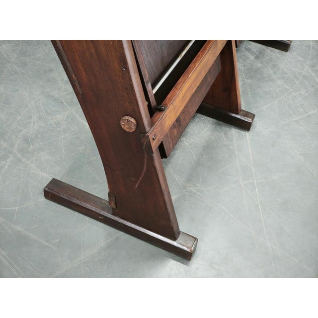 Czech Art Deco 2-Seater Cinema Bench in Beech Wood, 1920s For Sale - Image 9 of 15