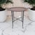Vintage Maitland-Smith bronze faux bamboo tray table featuring an oval removable gallery tray raised on an elegant folding...