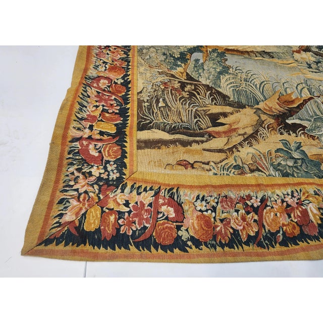 Textile Mid 20th Century French Tapestry of Landscape For Sale - Image 7 of 11