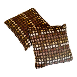 2020s Contemporary Neutral Color Pillows- - a Pair For Sale