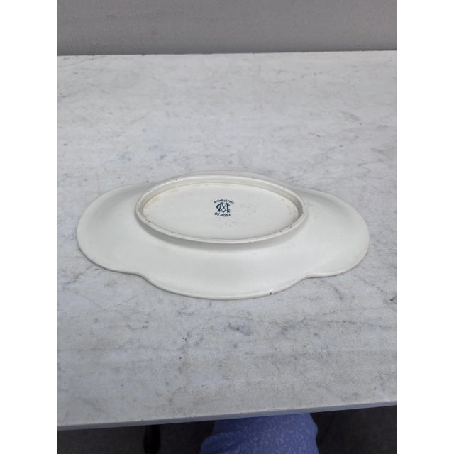 Late 19th Century 19th Century French Faience Dish Crab & Fishs Creil & Montereau For Sale - Image 5 of 5