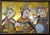 Oil painting mix-media gold leaf.