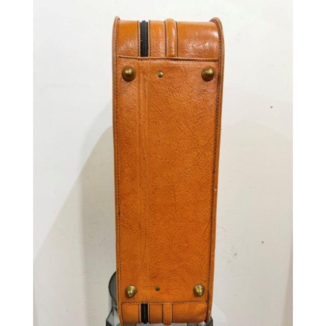 Vintage Leather Suitcase, 1950s For Sale - Image 14 of 15