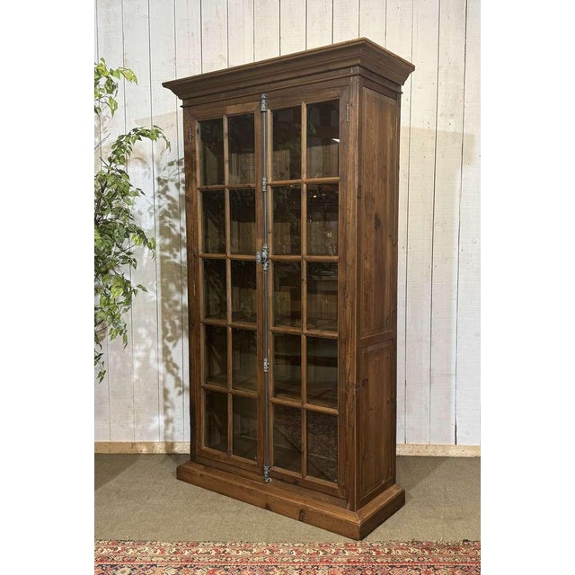 Modern Fir Wood Bookcase, 1980s For Sale - Image 12 of 18