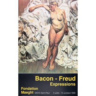 Lucian Freud, Nude with Pleated Sheets, Original Poster For Sale