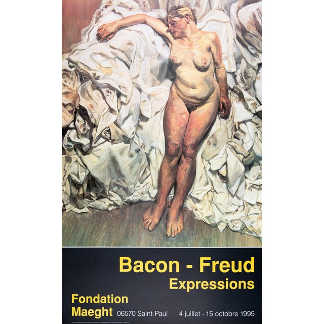 Lucian Freud, Nude with Pleated Sheets, Original Poster For Sale
