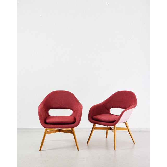 Wood Lounge Chair by Miroslav Navratil for Vertex, 1960s For Sale - Image 7 of 7