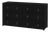Lark 60 in. W Rectangular Wood 6 Drawer Dresser, Washed Black For Sale