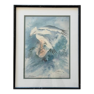 Bert Seabourn Signed Limited Edition Print 456/1000 Native Art 1983 For Sale