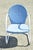 Mid 20th Century Art Deco Blue Steel Metal Patio Chair For Sale - Image 10 of 10