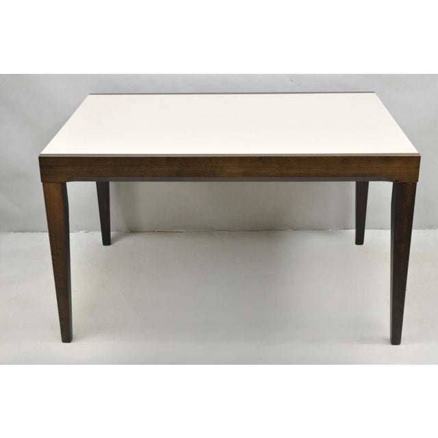 Calligaris S.p.A Italian Modern Extendable Glass Top Dining Table W/ Hidden Leaf For Sale In Philadelphia - Image 6 of 17