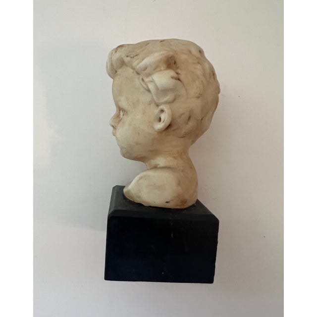 Italian Antique Bust Baby’s Head For Sale - Image 3 of 4
