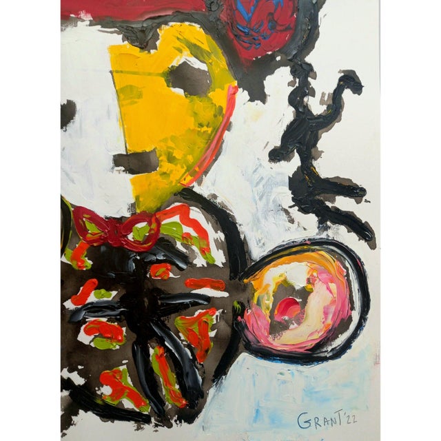 Black Mikki Lee' #6 - Contemporary Oil Painting by Diane Grant For Sale - Image 8 of 11