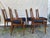 Mid 20th Century Set of 6 Mid-Century Modern Broyhill Brasilia Sculpted Walnut Dining Chairs For Sale - Image 5 of 12