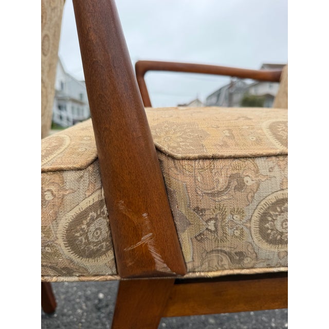 Mid Century Attributed to Jens Risom C-108 Arm Chairs For Sale - Image 9 of 11