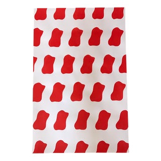 Claude Viallat, Untitled (Red), Original Signed Silkscreen Print, 1980 For Sale