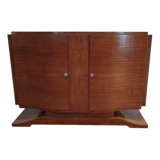 Art Deco Period Sideboard in Mahogany and Mahogany Veneer For Sale