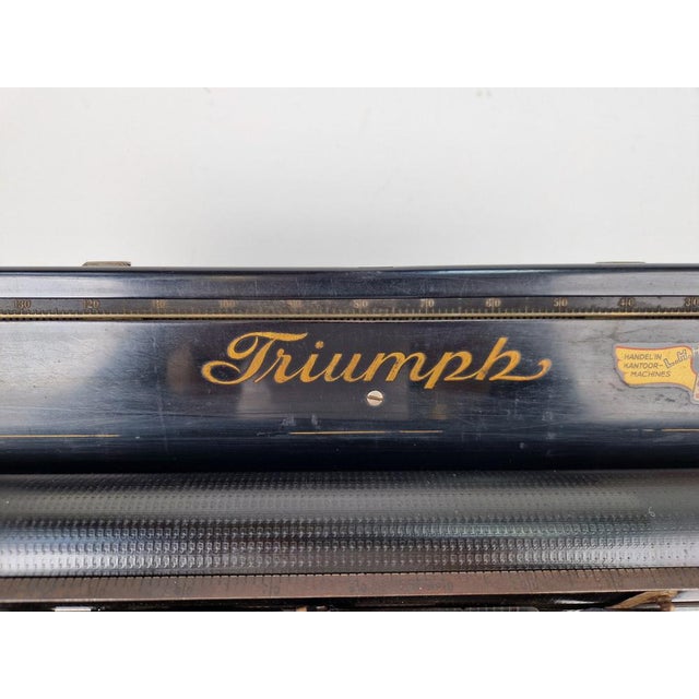 Vintage German Truimph Typewriter in Metal and Steel, 1920 For Sale - Image 11 of 14