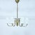Swedish Modern Brass 6-Light Chandelier, 1930s-1940s For Sale - Image 4 of 11